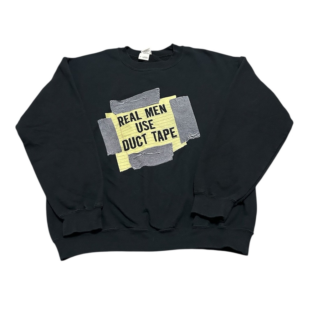 Vintage Men’s Medium Real Men Use Duct Tape Sweatshirt